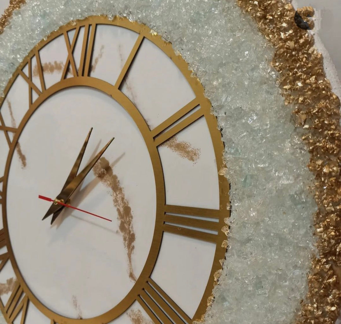 Medium size glass chunks for resin art (tempered glass) available in different colours