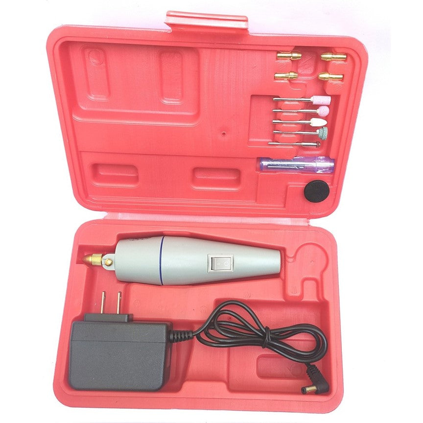 1 Set 12V DC Mini Electric Rotary Drill Grinder Set for Polishing Drilling Cutting with Drill Bit