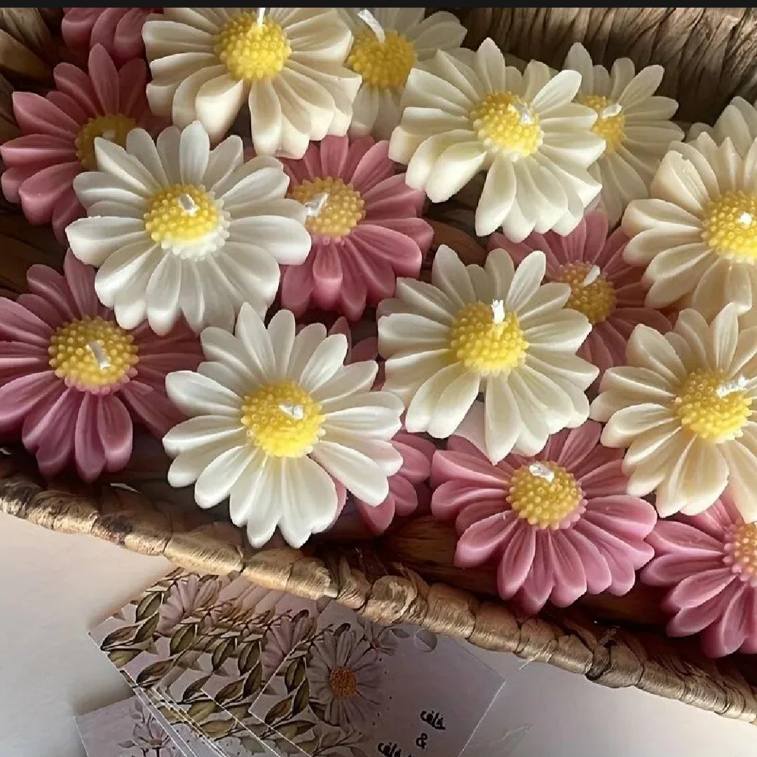 1pc 3D Daisy Flower Silicone Candle and Plaster Mold - DIY Resin and Clay Crafting Supplies | Candle mold