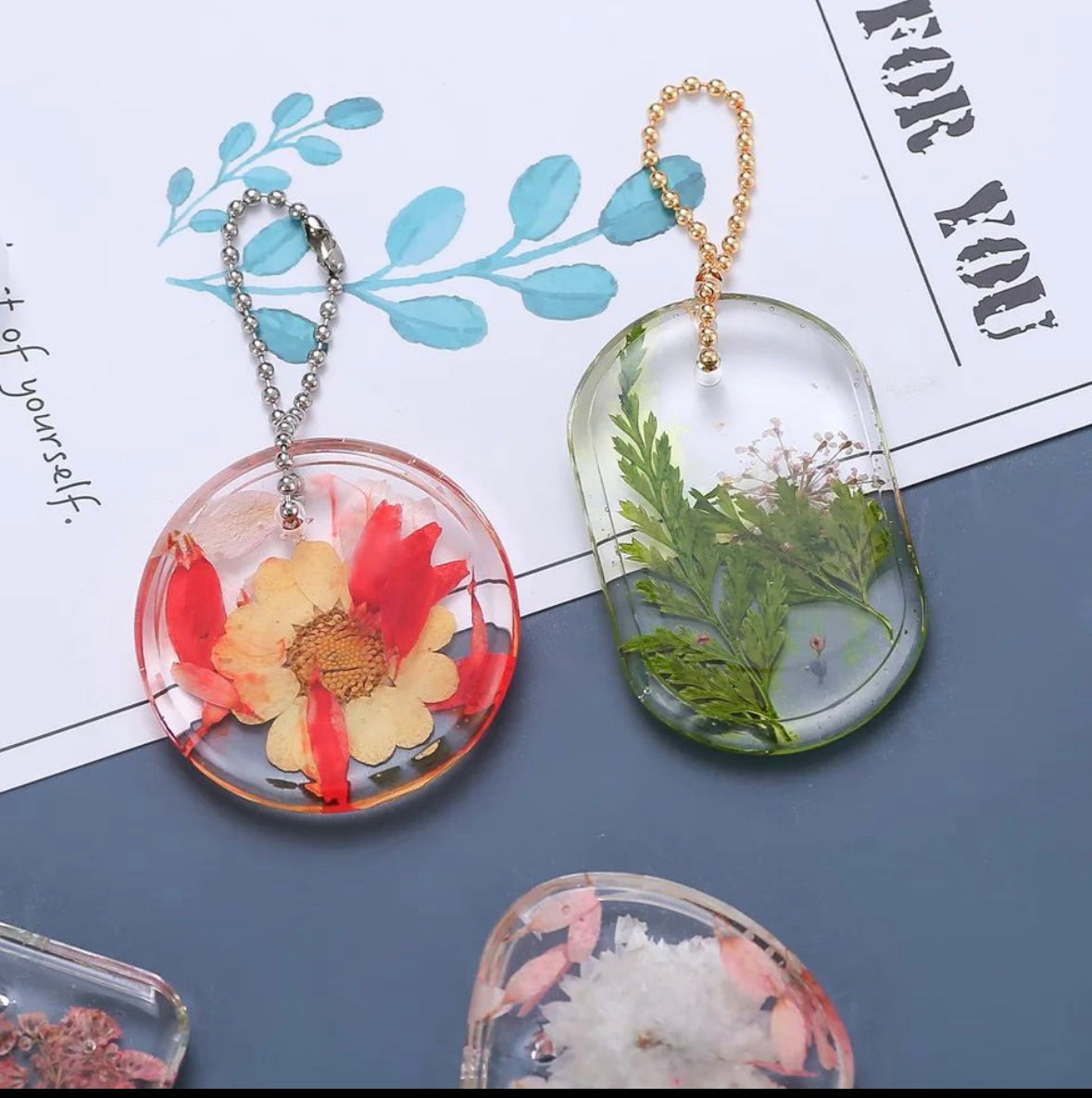 Keychain molds set (6pcs)