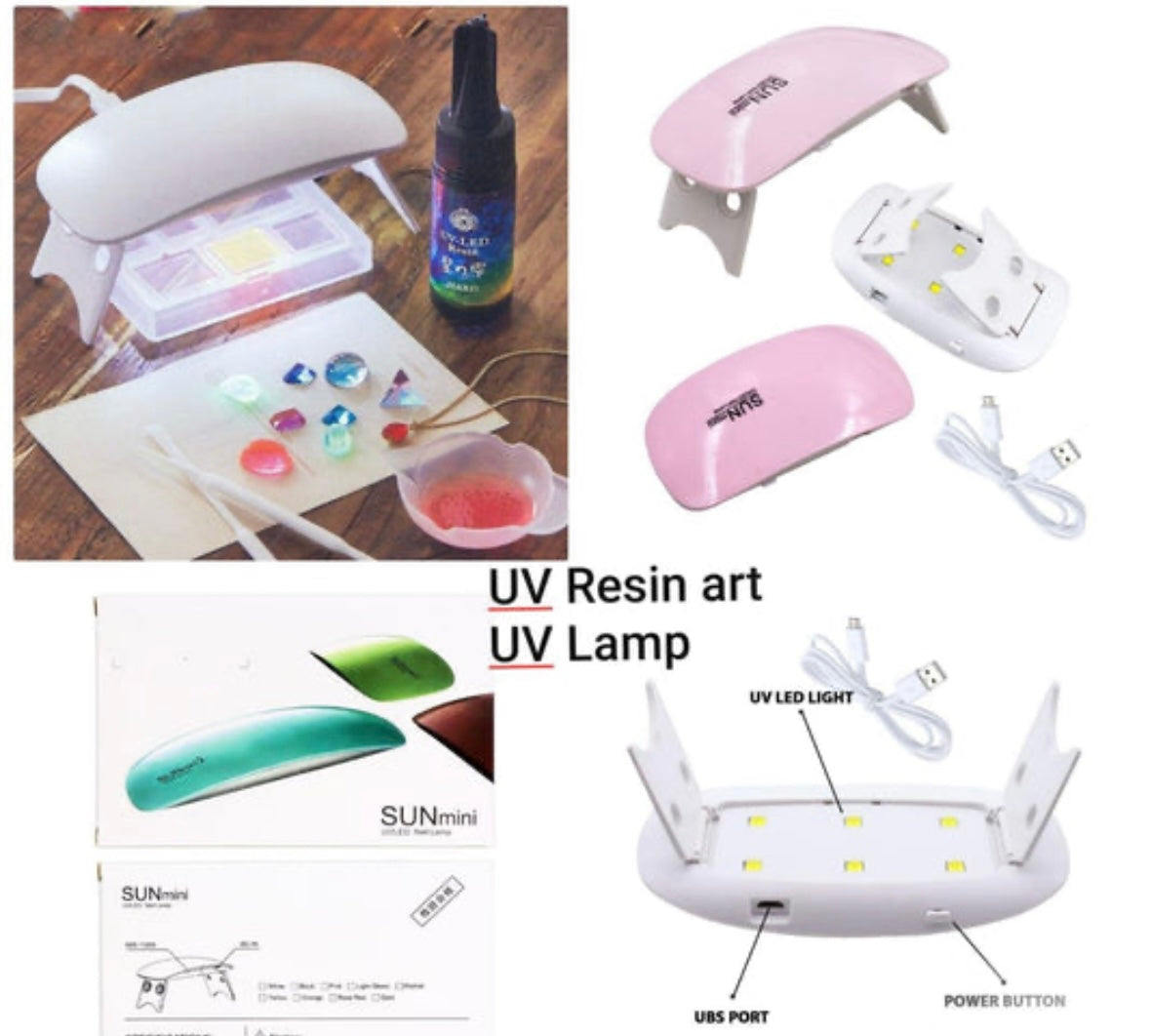 Uv lamp for uv resin | mini portable led UV lamp