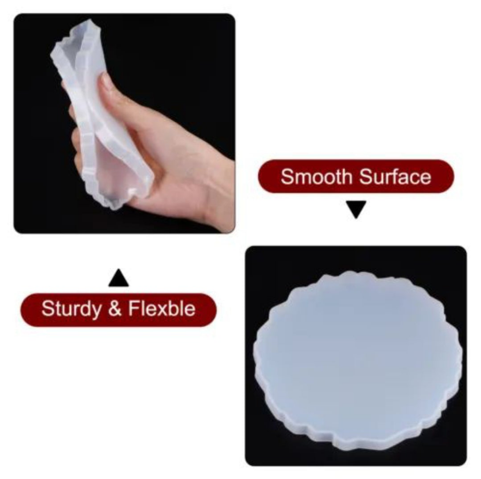 5 inches irragular coaster mold