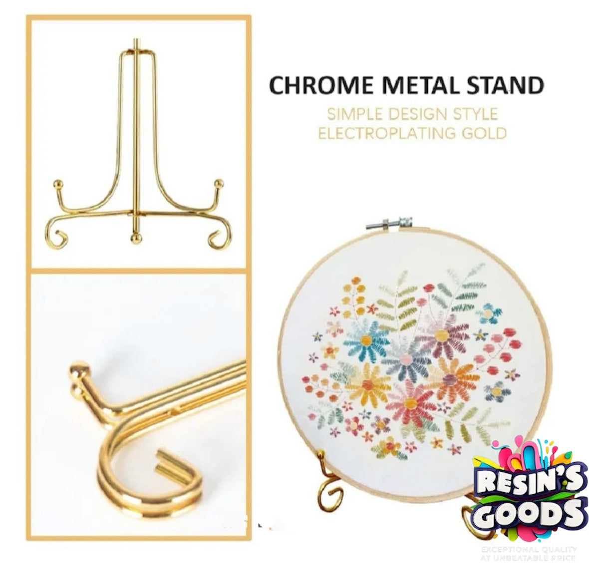 Metal display stand| metallic & chrome metal stands