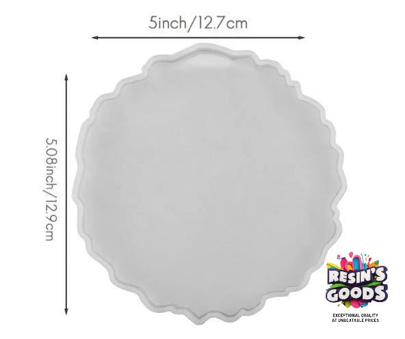 5 inches irragular coaster mold