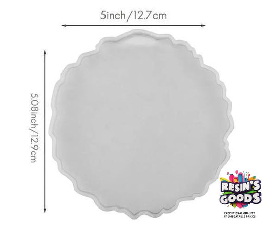5 inches irragular coaster mold