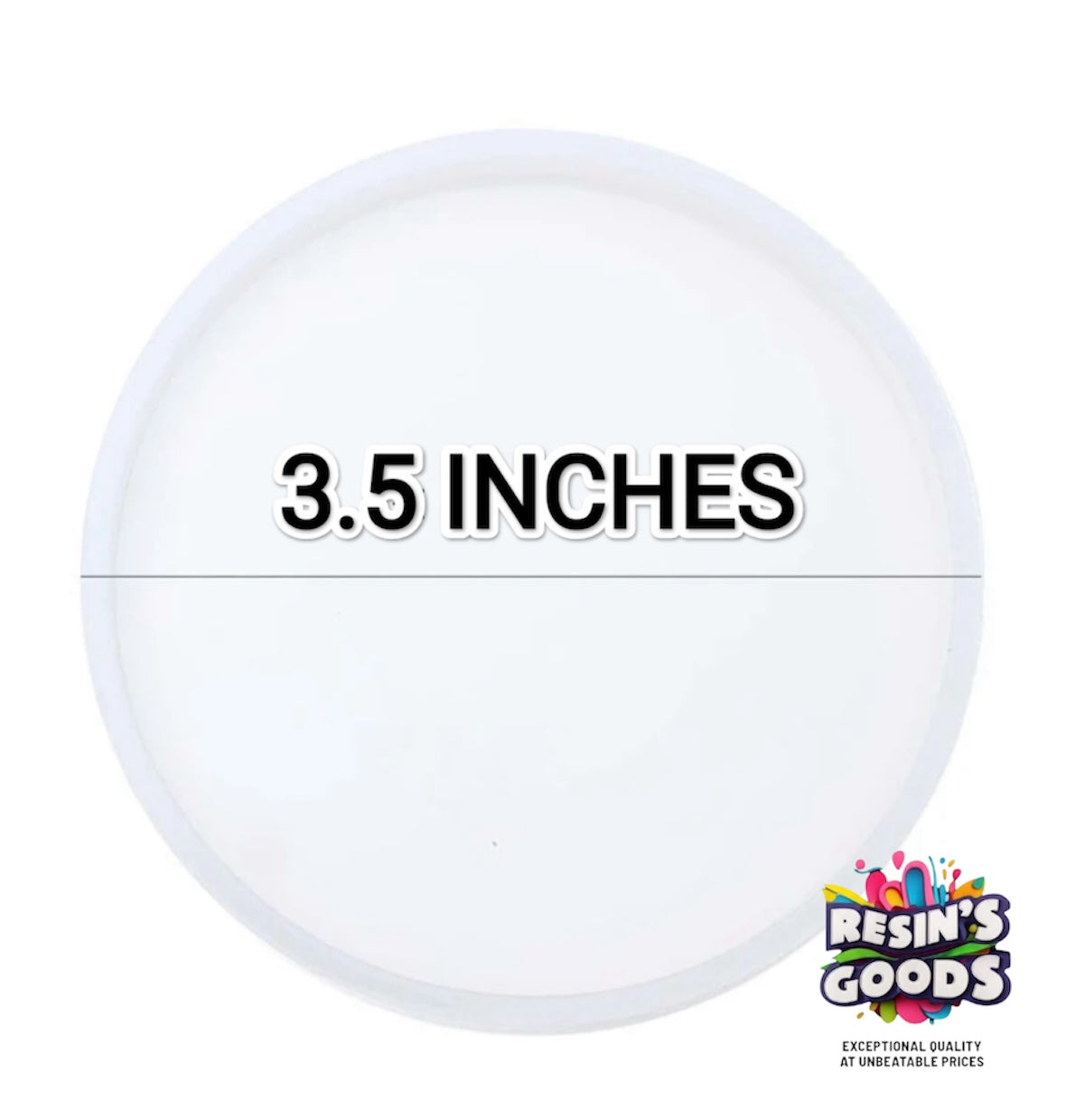 Plain round silicone coaster molds available in different sizes(3.5 ,5 , 7 &12 inches )