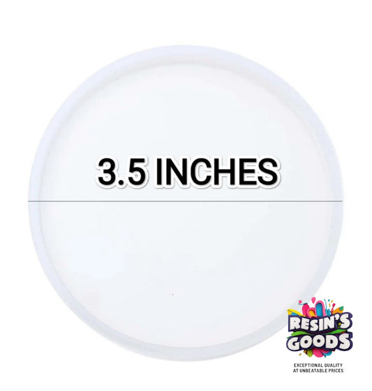 Plain round silicone coaster molds available in different sizes(3.5 ,5 , 7 &12 inches )