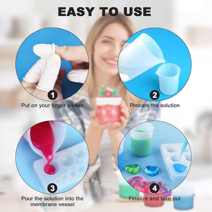 1 pc Reusable Resin Mixing Cup Silicone Measuring Beaker Jar for DIY Resin Art  ,100ml ,300 ml ,750 ml measuring cup for epoxy resin.