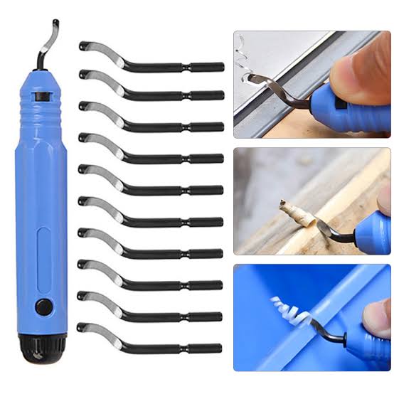 Deburring tool for resin art with10 Heavy Duty Blades, Precision Edge Burr Removal Trimming Tool for Resin Art ,edge finer tool