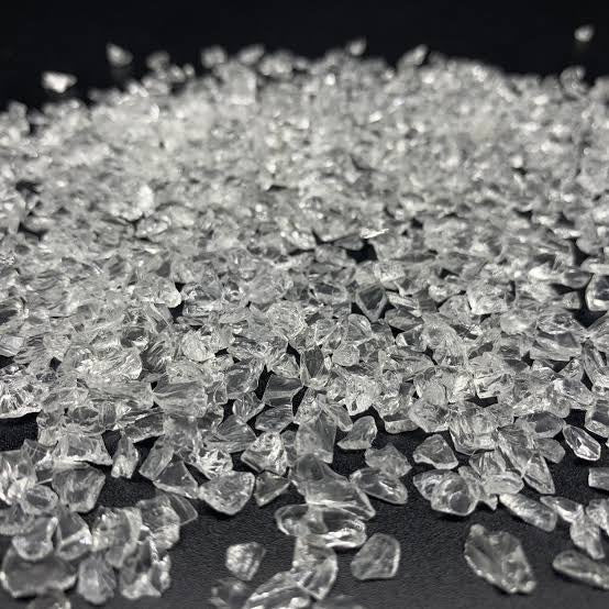 Medium size glass chunks for resin art (tempered glass) available in different colours