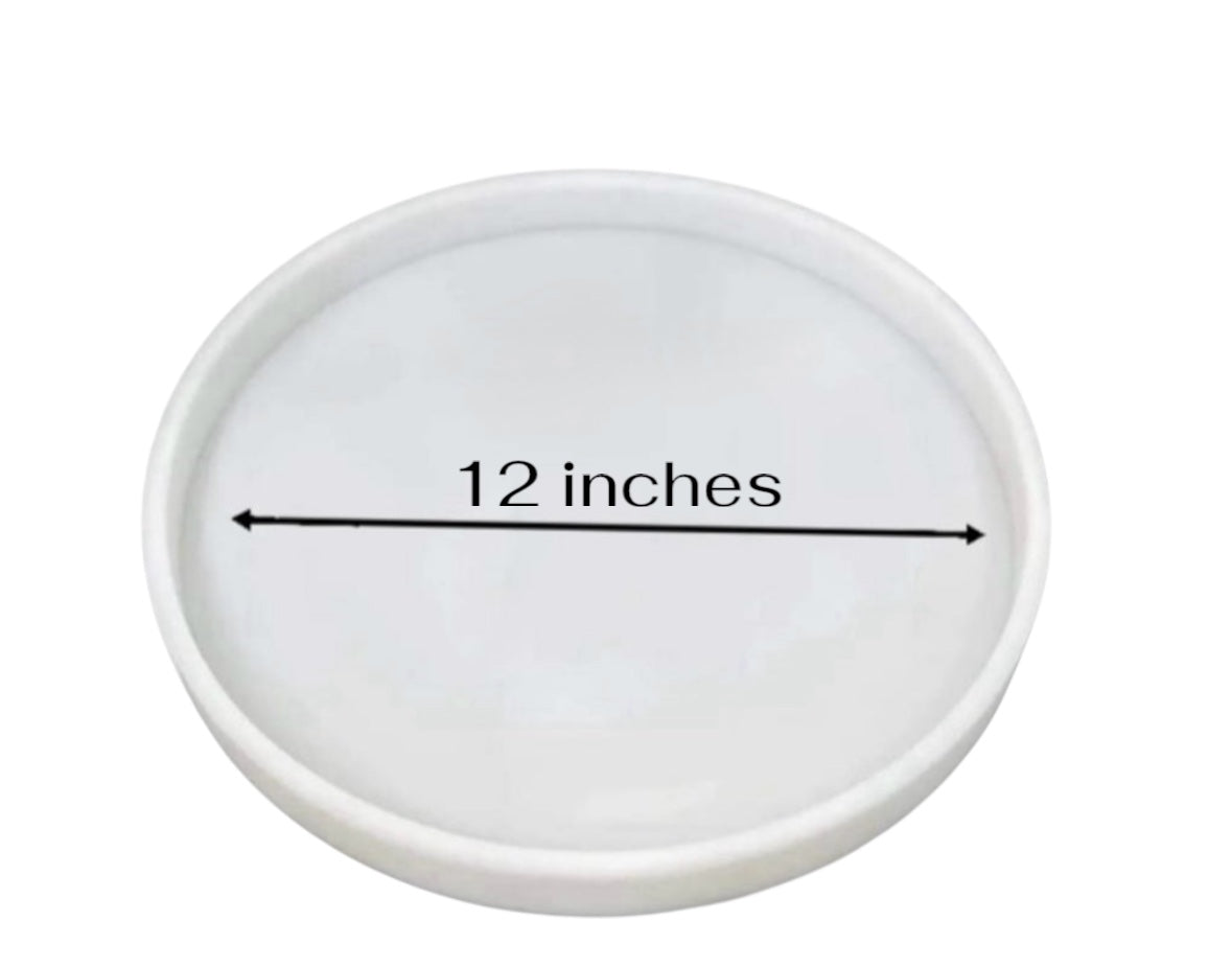 Plain round silicone coaster molds available in different sizes(3.5 ,5 , 7 &12 inches )