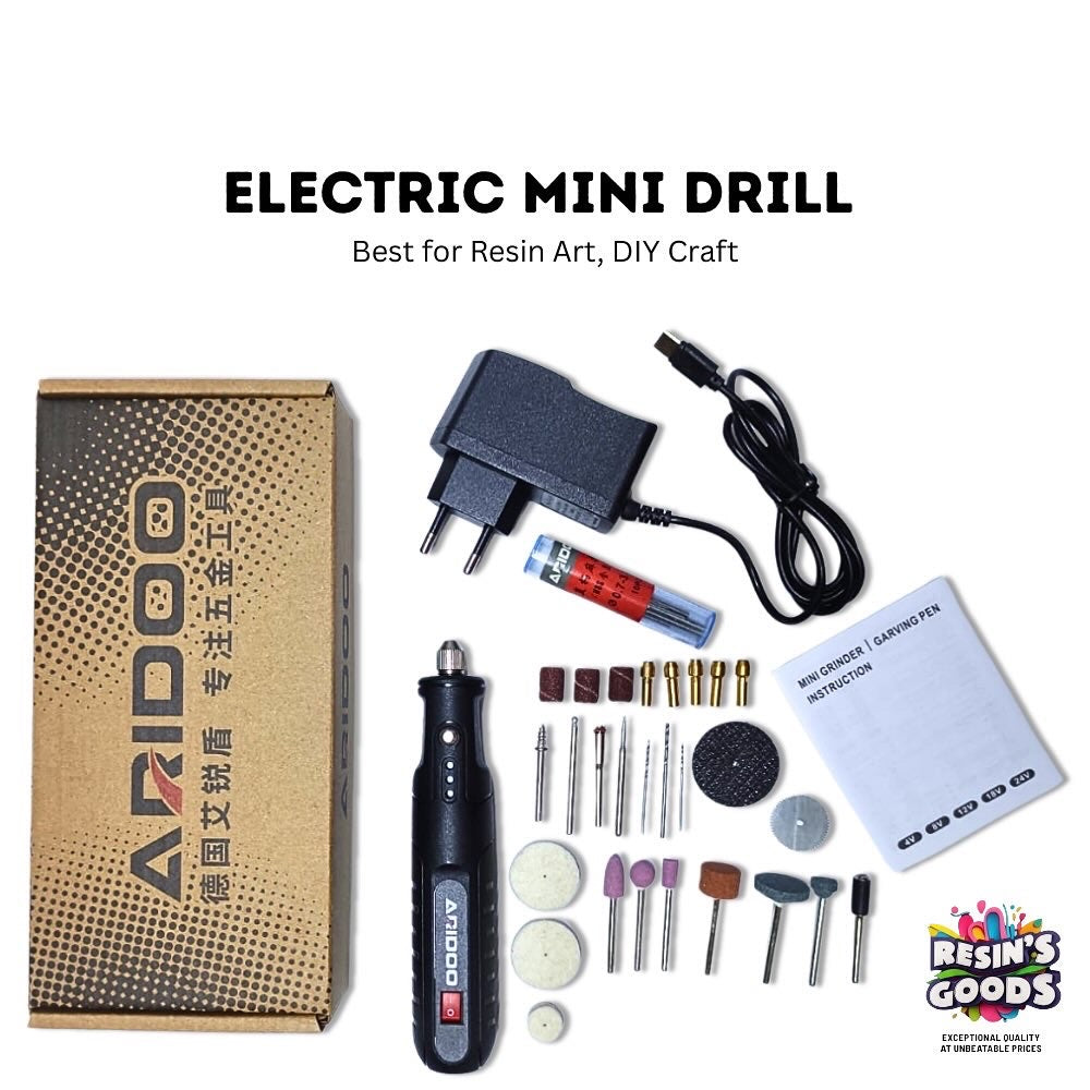 1 Set 12V DC Mini Electric Rotary Drill Grinder Set for Polishing Drilling Cutting with Drill Bit and tools