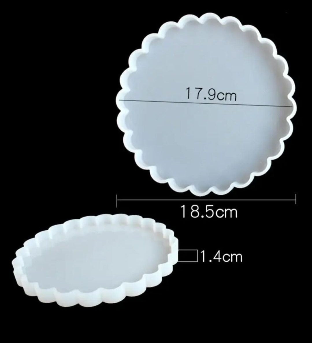 round irragular mold for resin art |coaster mold |frame mold ( 7&5 inches )