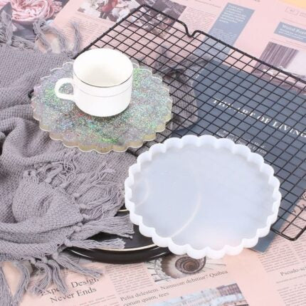 round irragular mold for resin art |coaster mold |frame mold ( 7&5 inches )