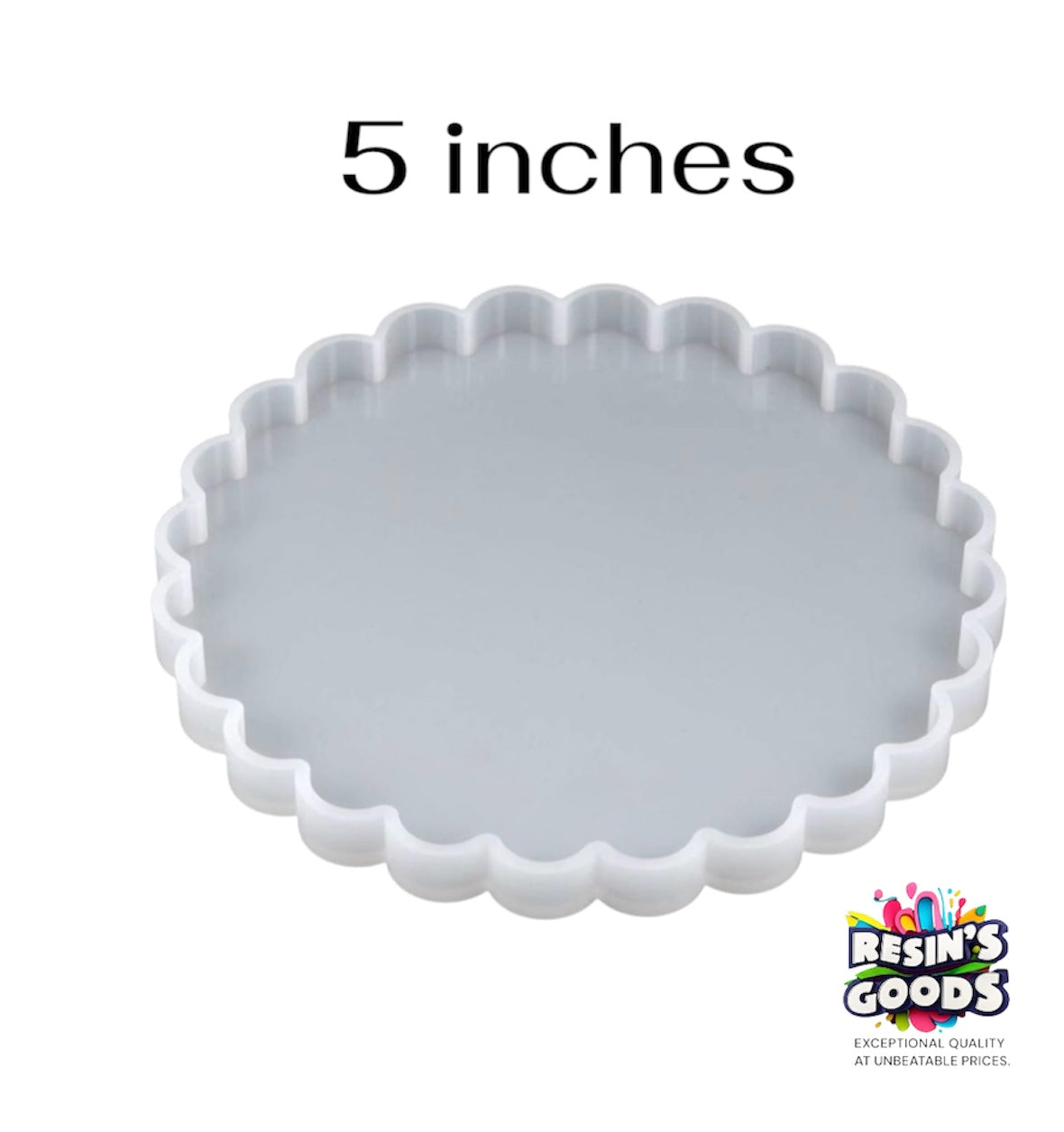 round irragular mold for resin art |coaster mold |frame mold ( 7&5 inches )