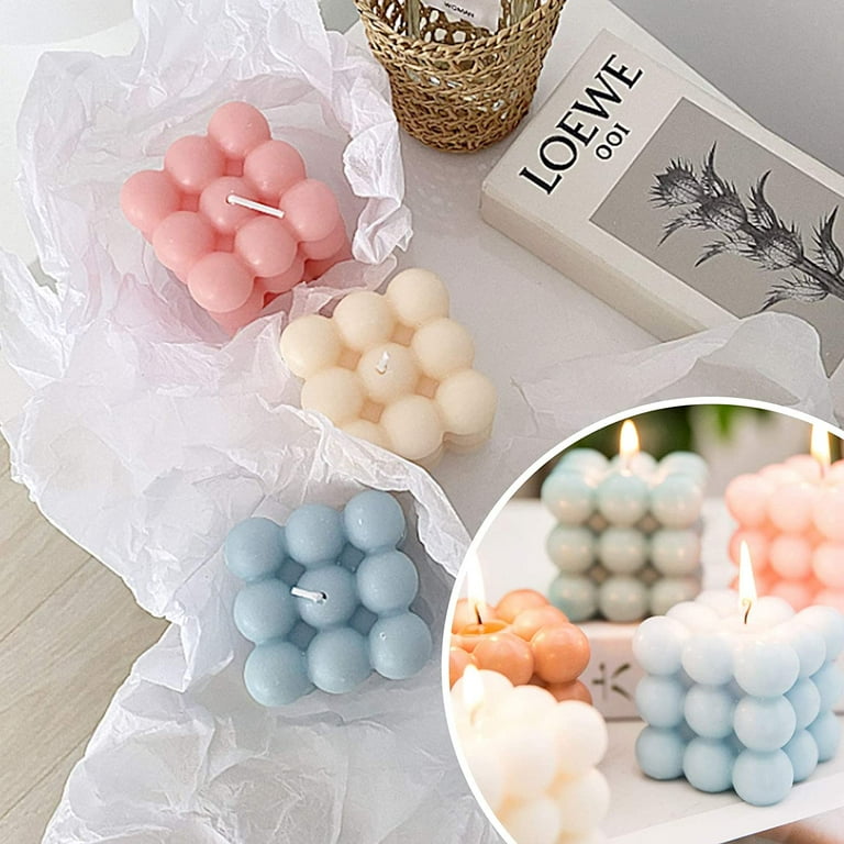 1 pc 3D bubble candle mold | large square candle mold