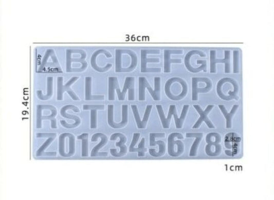 Alphabet mold with hole |silicone mold for  keychain |high quality mold for keychains