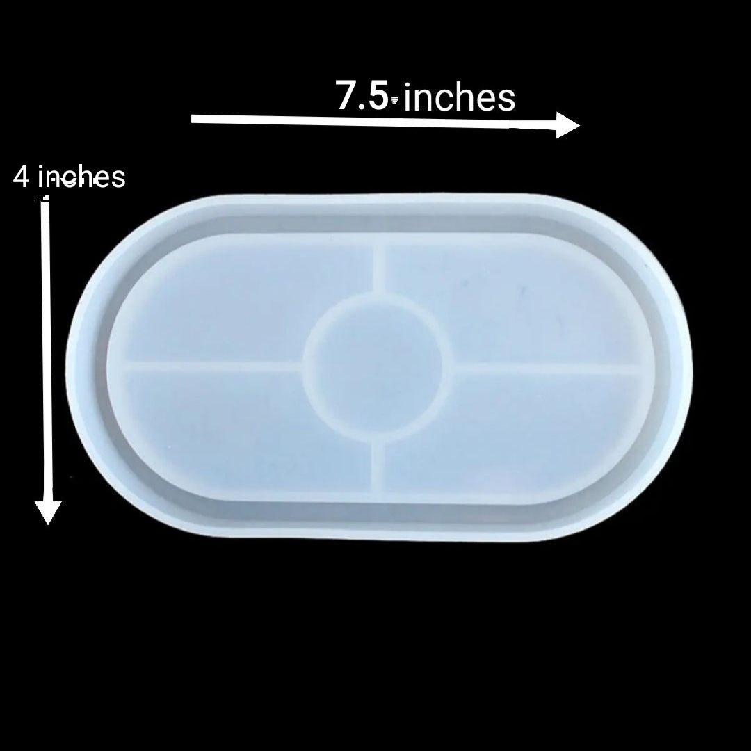 Oval trinket tray mold for resin art ,trinket tray mold for resin art ,silicone tray mold , cement trinket tray mold ,resin molds