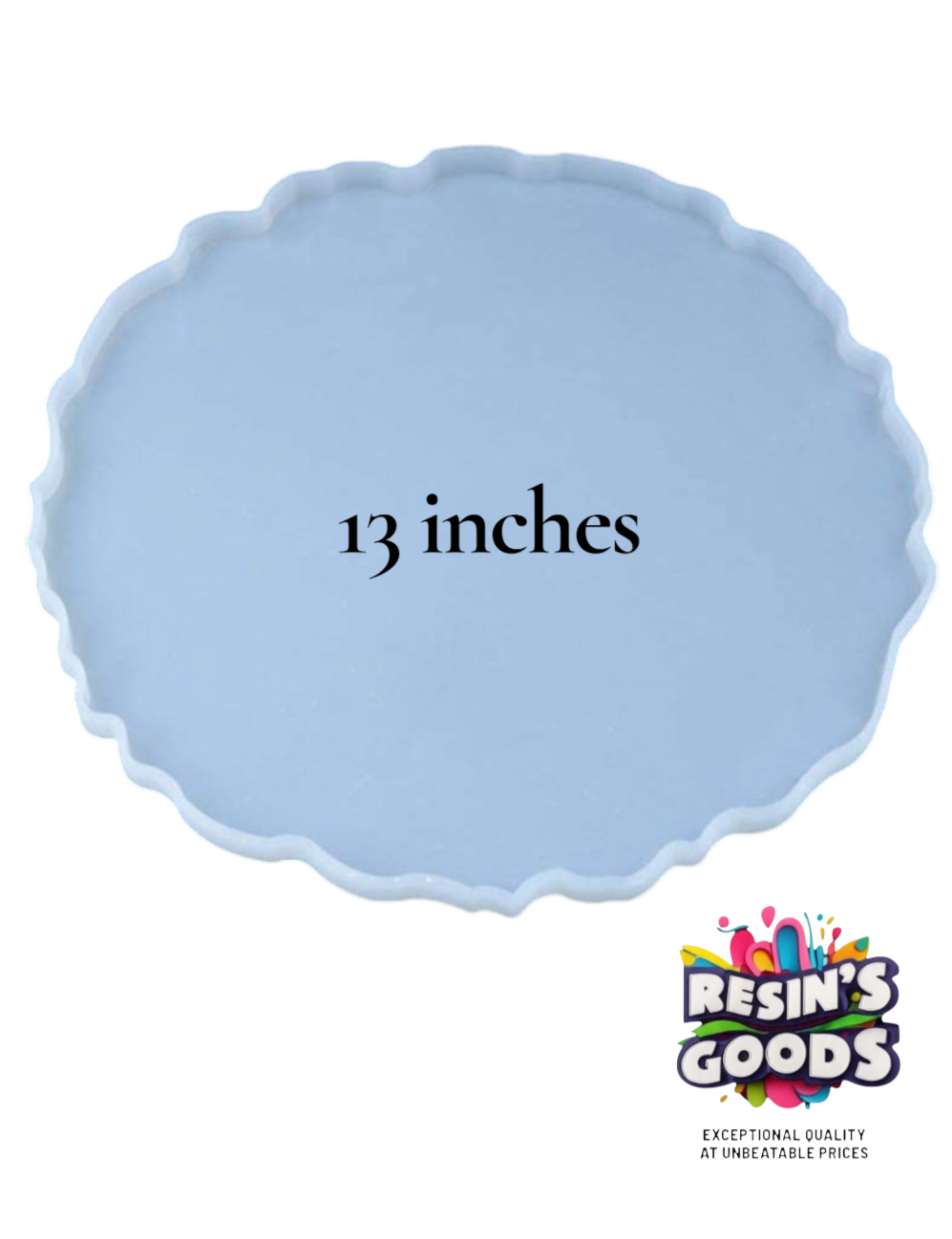 13 inch Round irragular mold | Tray mold for Resin art and epoxy Resin work | round irregular mold for resin art