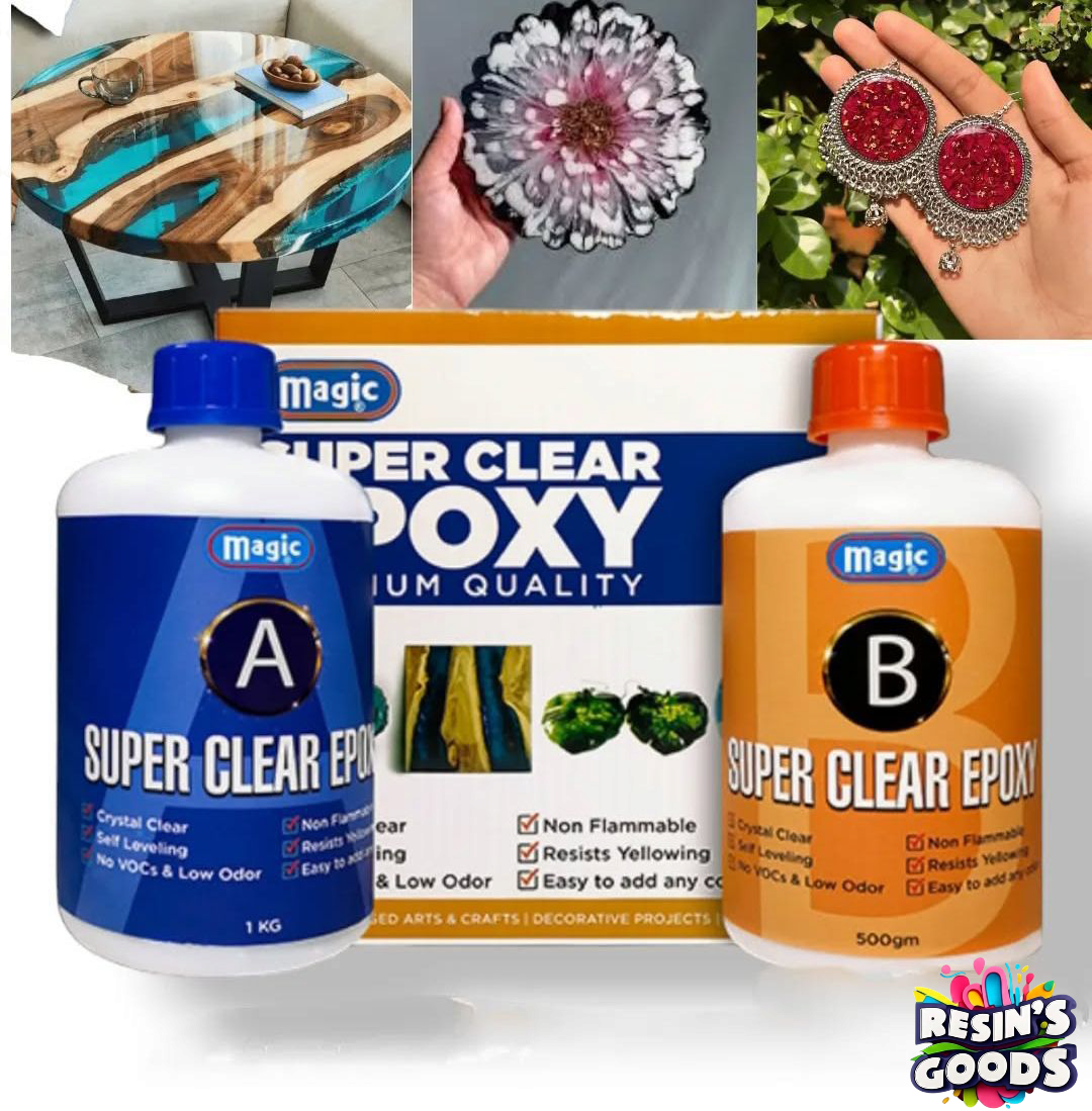 Magic epoxy resin (1.5 KG)/ resin liquid .
