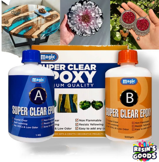 Magic epoxy resin (1.5 KG)/ resin liquid .