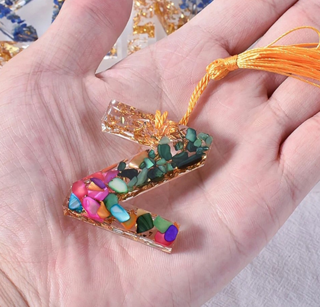 Alphabet mold with hole |silicone mold for  keychain |high quality mold for keychains