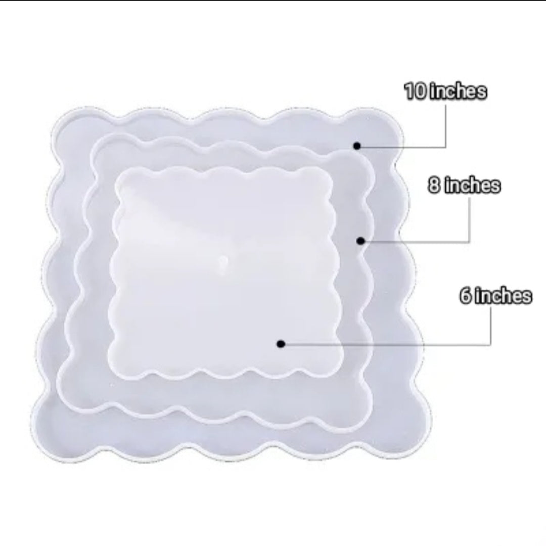 3 Tier resin mold  for resin art  |Silicone Agate Resin Casting Making Mold,Coaster Epoxy resin Molds Craft DIY, , Premium Quality ,Home Decoration