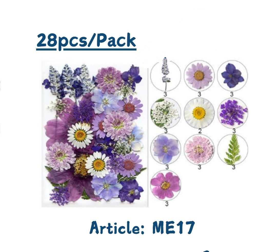 Pressed flowers (Dasies &mixflowers packs)
