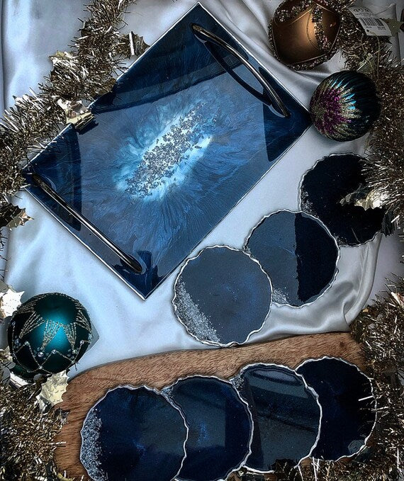 Plain Rectangle tray mold for resin art | large size tray mold