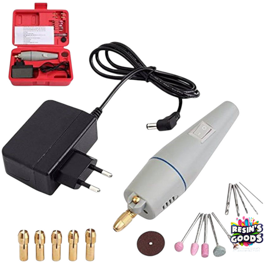 1 Set 12V DC Mini Electric Rotary Drill Grinder Set for Polishing Drilling Cutting with Drill Bit